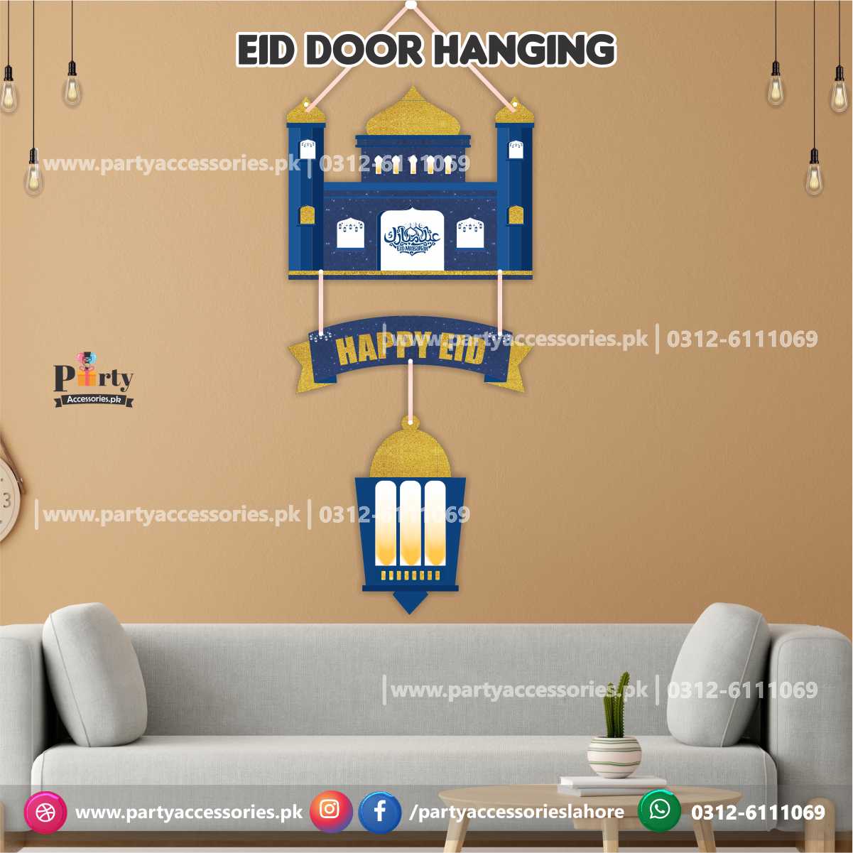 eid wall hanging banner 