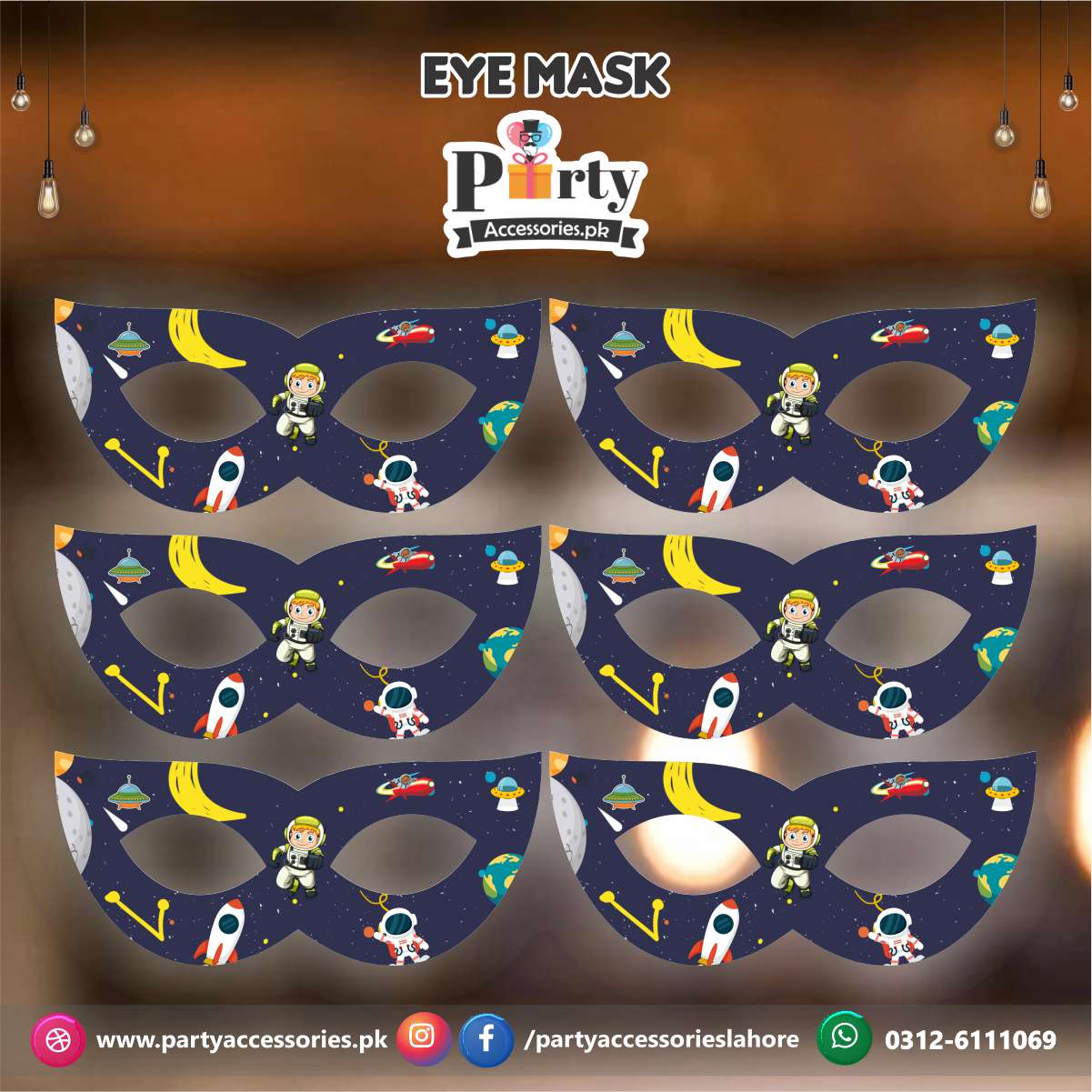outer space theme face masks