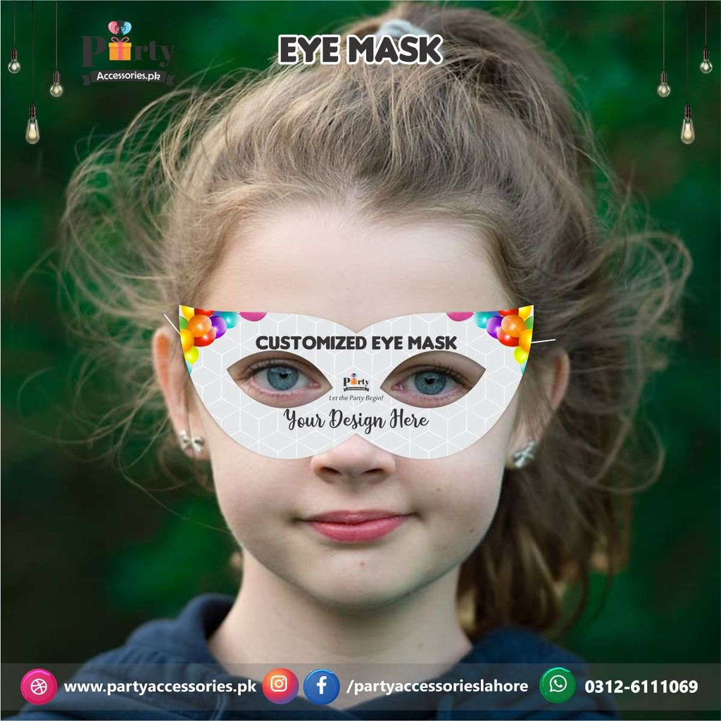 Customized Eye Face Masks | pack of 6 custom made eye masks