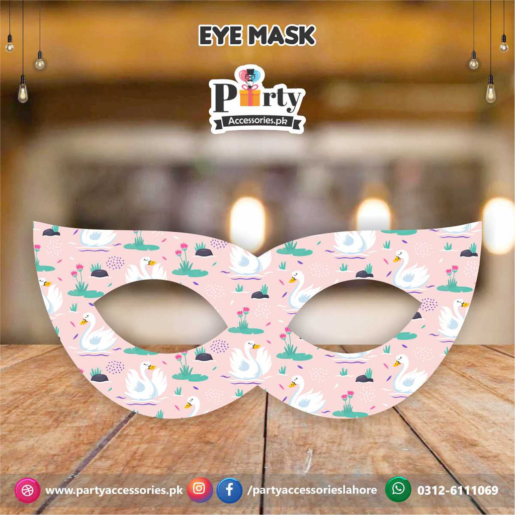 Swan theme party eye masks