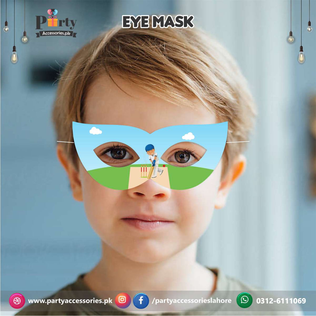 Cricket theme party eye face masks