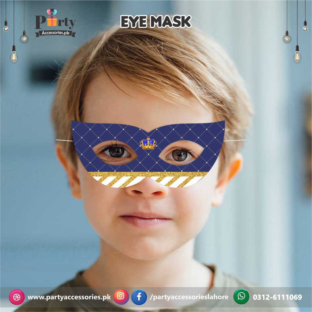 Prince theme birthday eye face masks