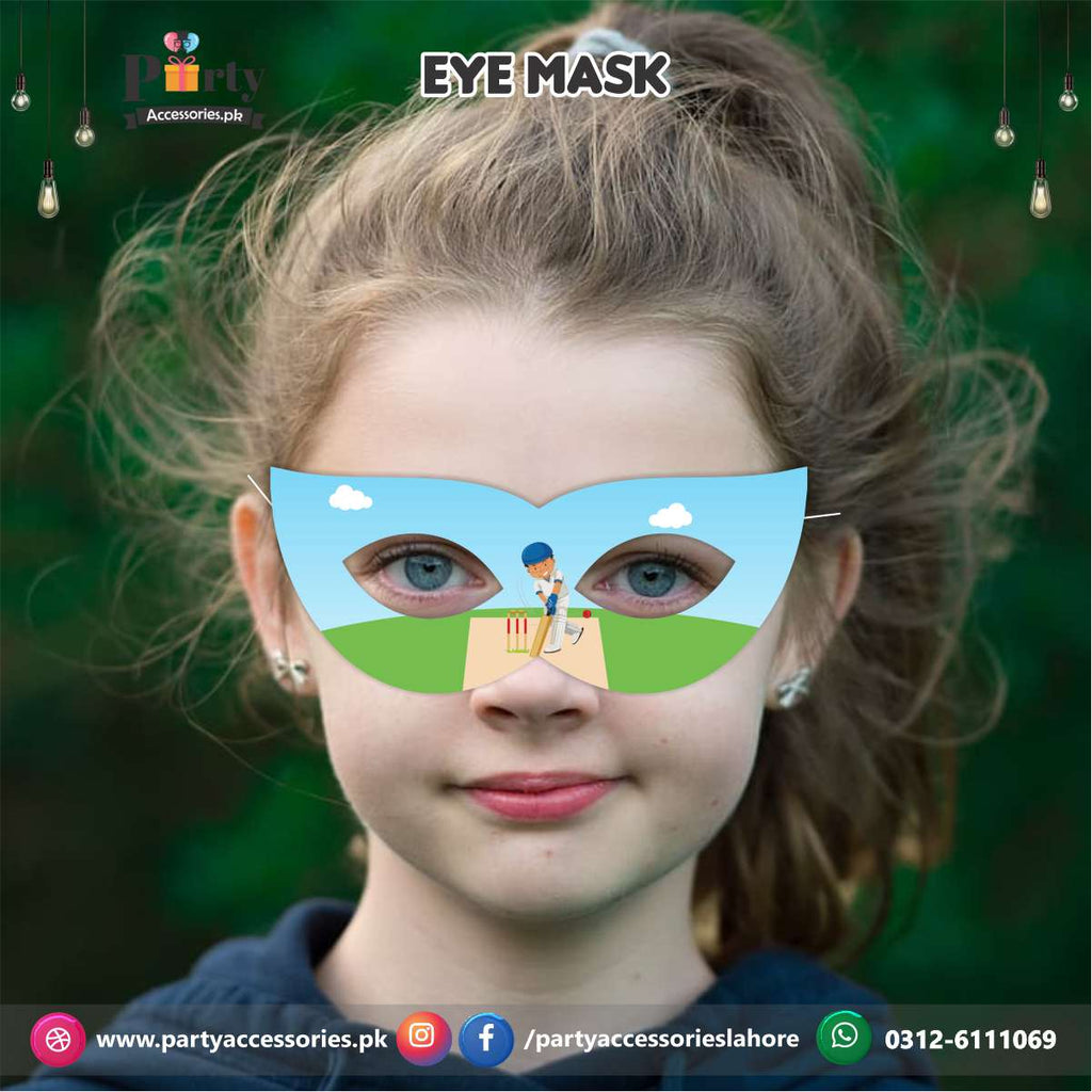 Cricket theme eye face masks 