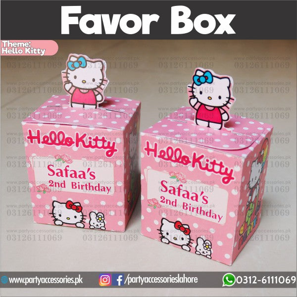 Customized Hello Kitty theme pop-out Favor / Goody Boxes
