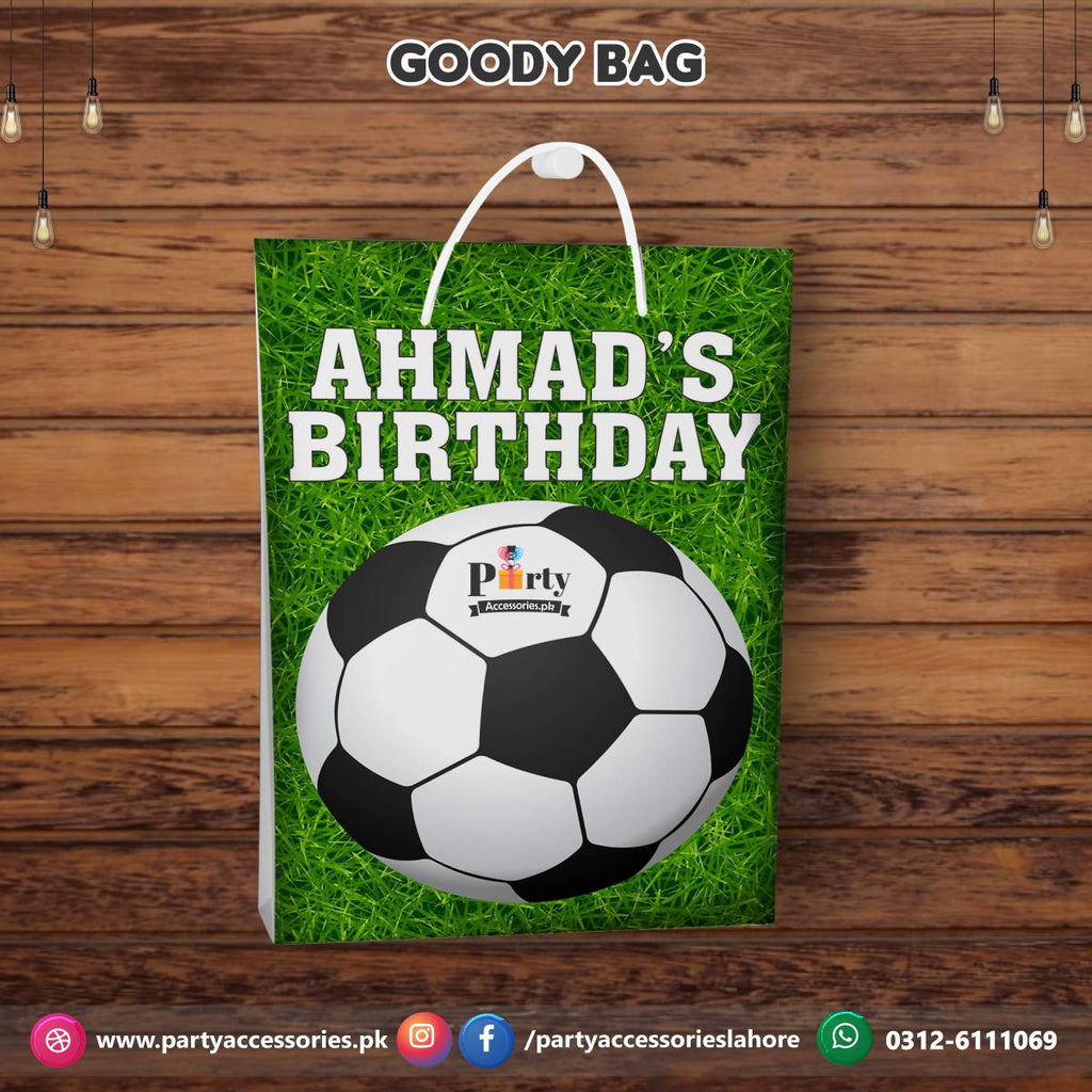 Football Paper Party Bags - 21cm - Each – Party Packs