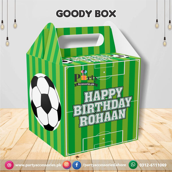 Customized Football theme Birthday Party Favor / Goody Boxes