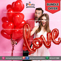 Valentine's Day Love Foil Balloons with heart shape Latex balloons