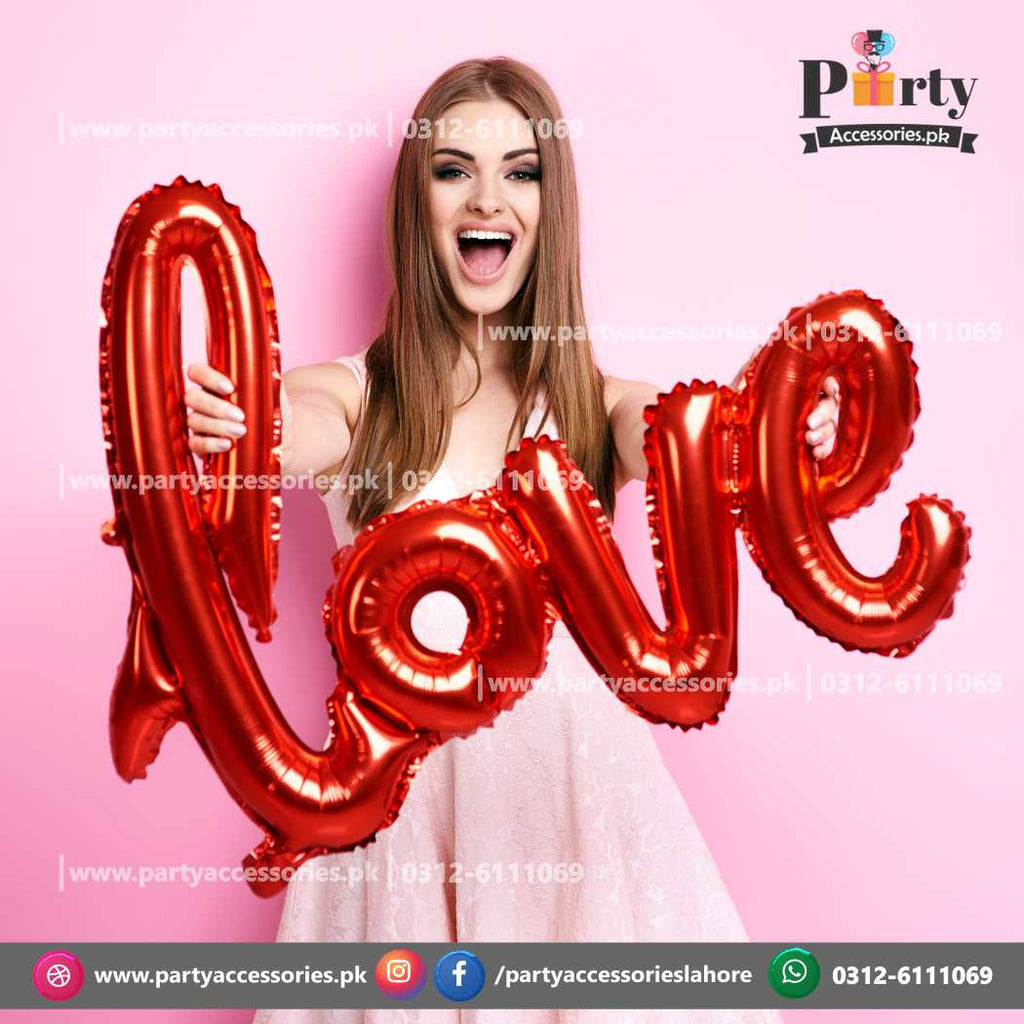 Valentine's Day Photography Jumbo Love Foil Balloon