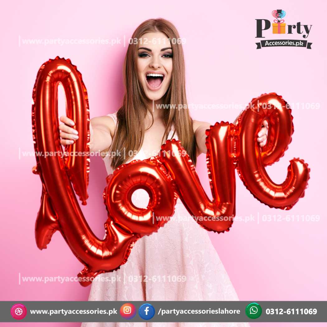Valentine's Day Photography Jumbo Love Foil Balloon