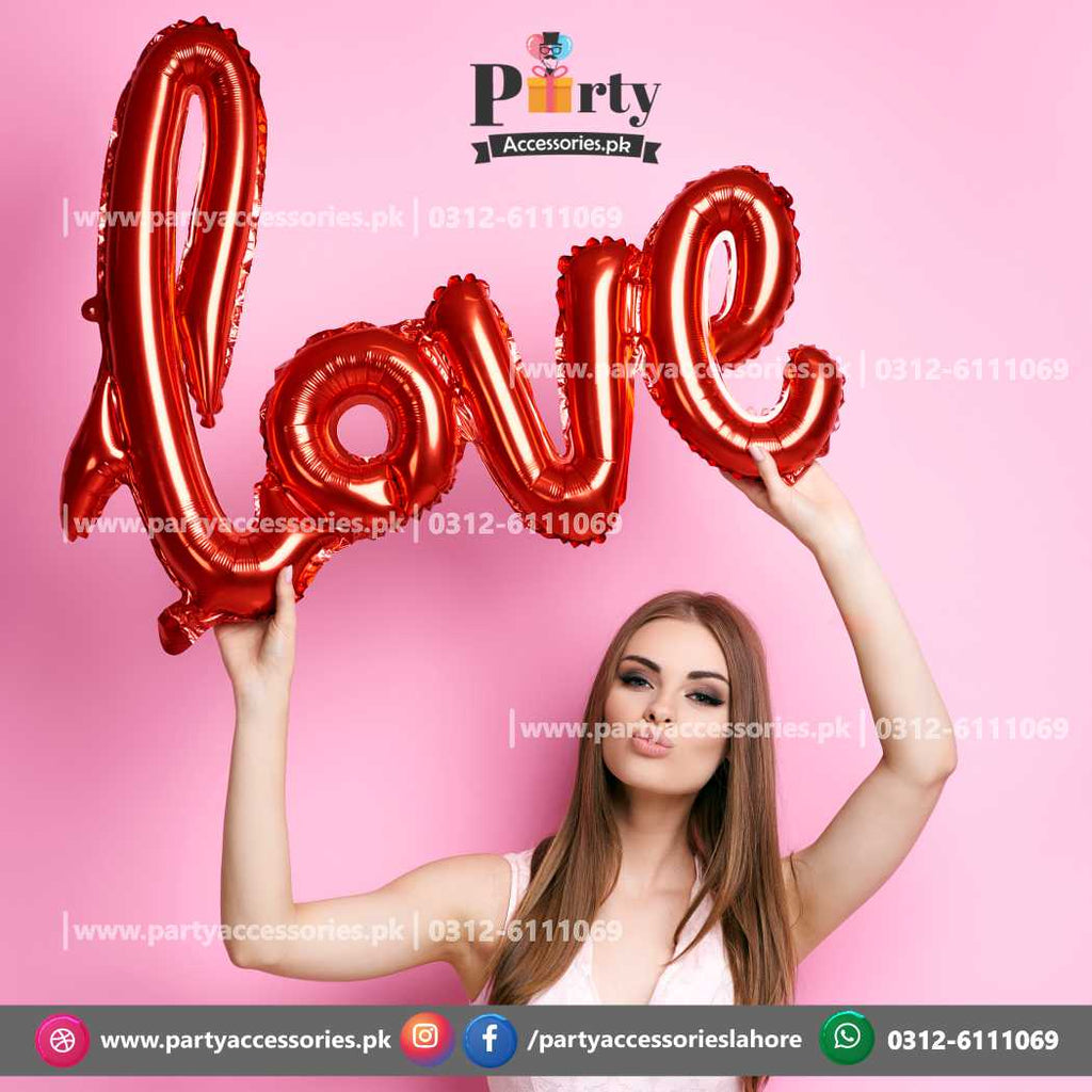 Valentine's Day Photography Jumbo Love Foil Balloon