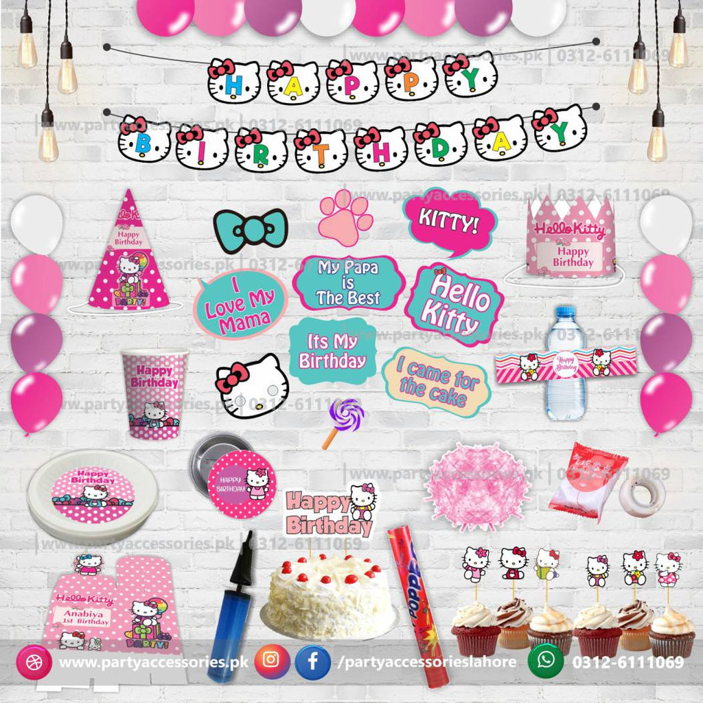 Hello Kitty theme birthday Party decoration kit 