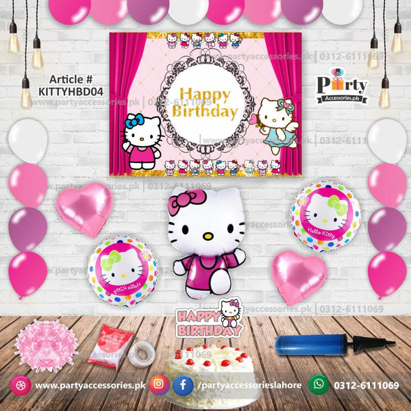 Hello Kitty theme birthday decoration kit
