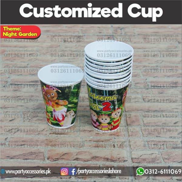 Customized disposable Paper Cups for In the Night Garden theme party