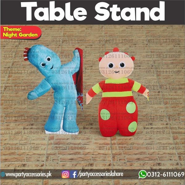 In the Night Garden theme Table standing character cutouts