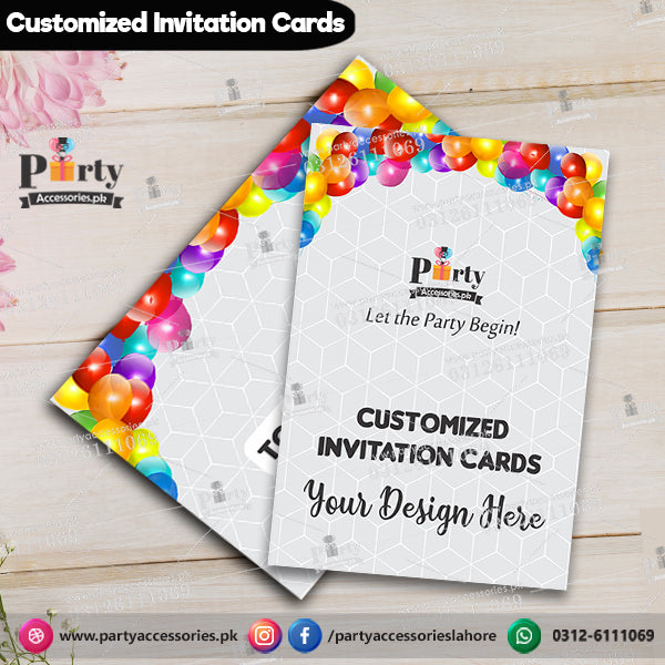 Customized Party invitation cards