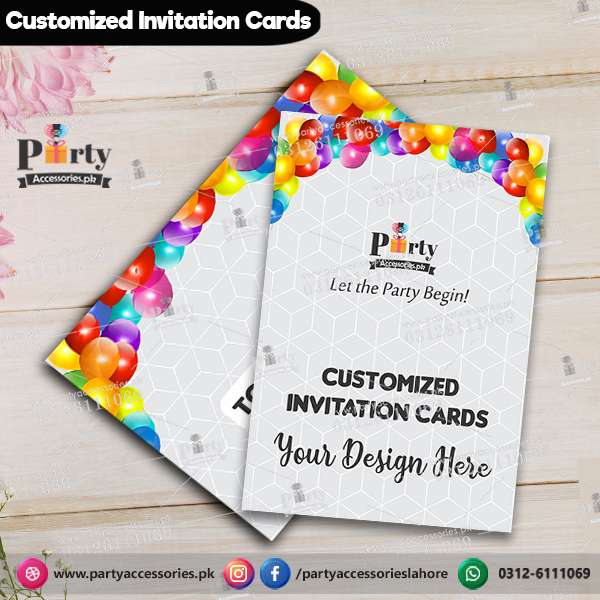 Customized Party invitation cards – PartyAccessories.pk