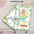 Customized Wild One Birthday Party Theme Invitation Cards