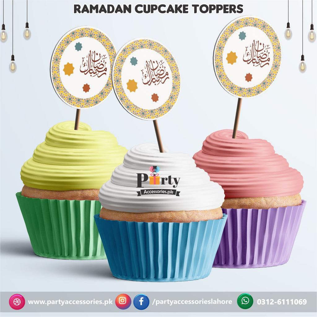 Ramadan Mubarak Cupcake toppers