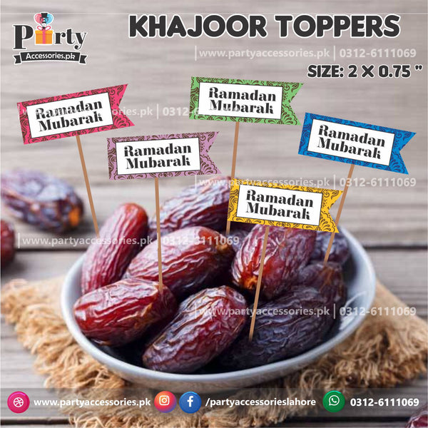 Ramadan Decorations 2023 | Khajoor Toppers Pack of 20 pcs