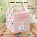 Swan theme birthday party  Favor / Goody Boxes