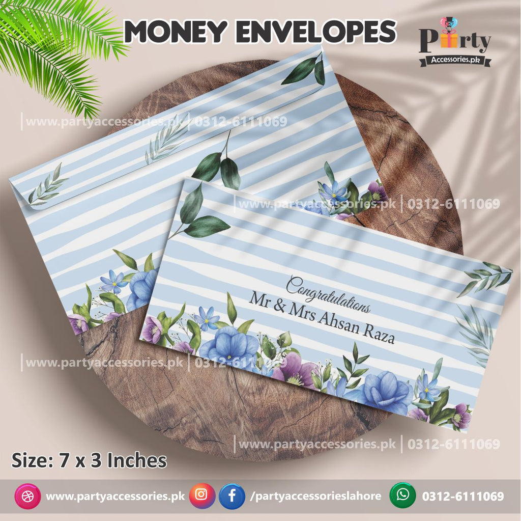 Customized Salami / Money Envelops traditional style exclusive designs and Quality in Blue