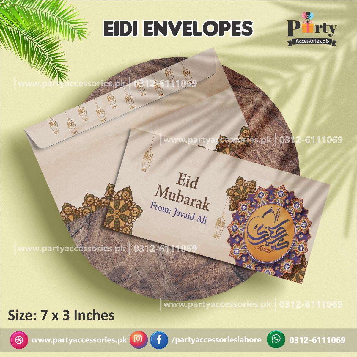 Customized Eidi Envelops traditional style exclusive designs and Quality