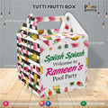 Customized Tutti Fruiti theme Party Favor / Goody Boxes