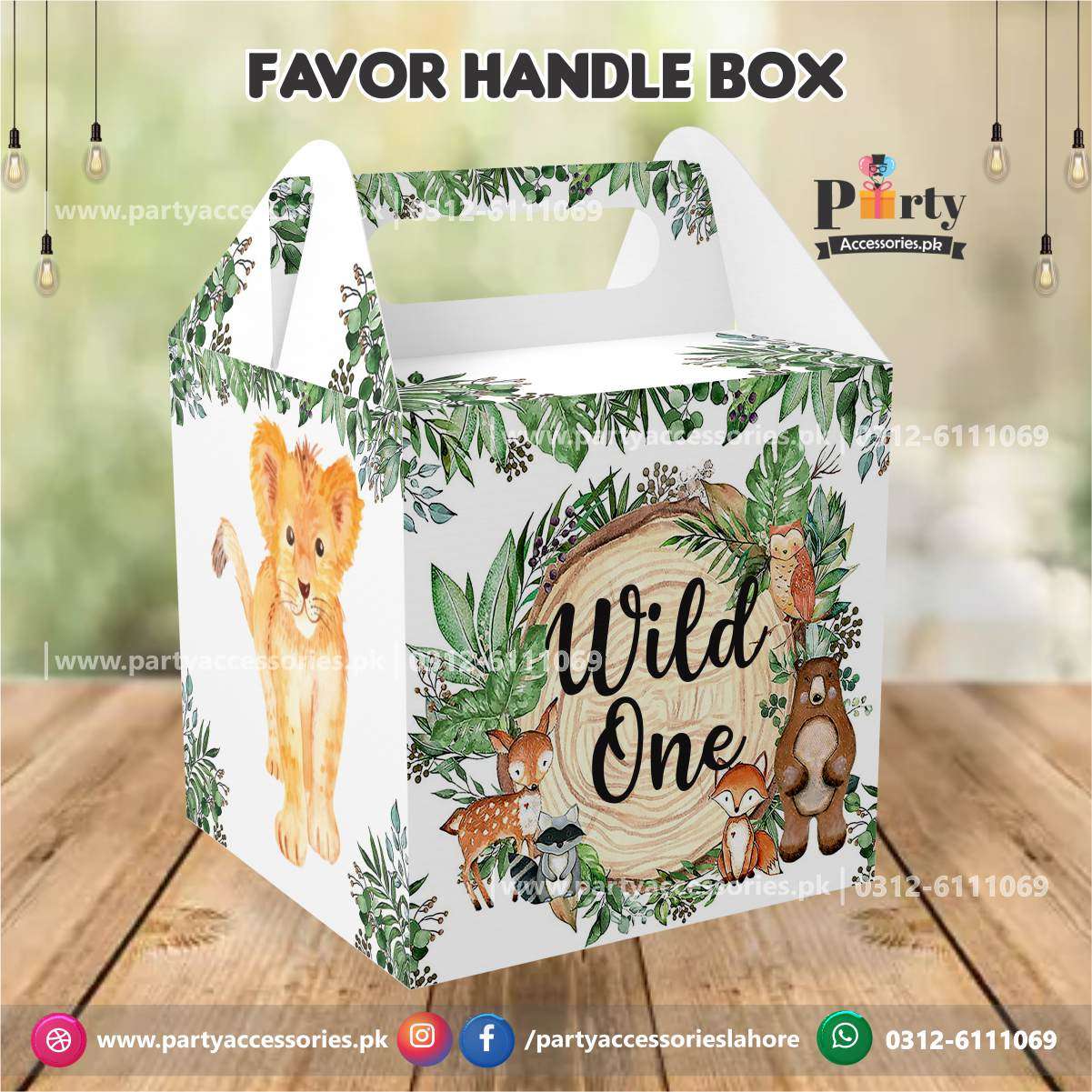 Wild One theme Birthday Party Customized Favor | Goody Boxes