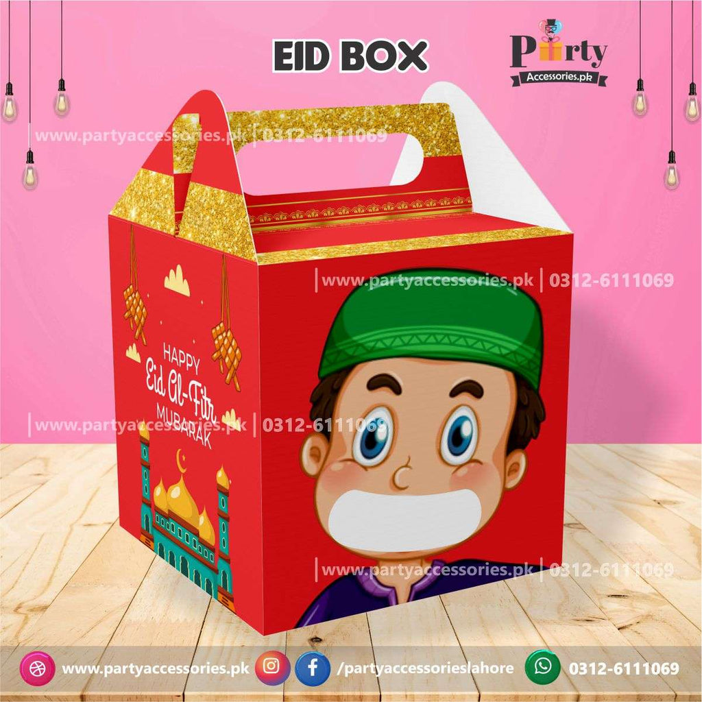 Customized Eid Goody Boxes | Eid Mubarak Favor Boxes with transparent Window