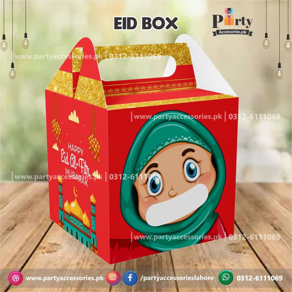 Customized Eid Goody Boxes | Eid Mubarak Favor Boxes with transparent Window