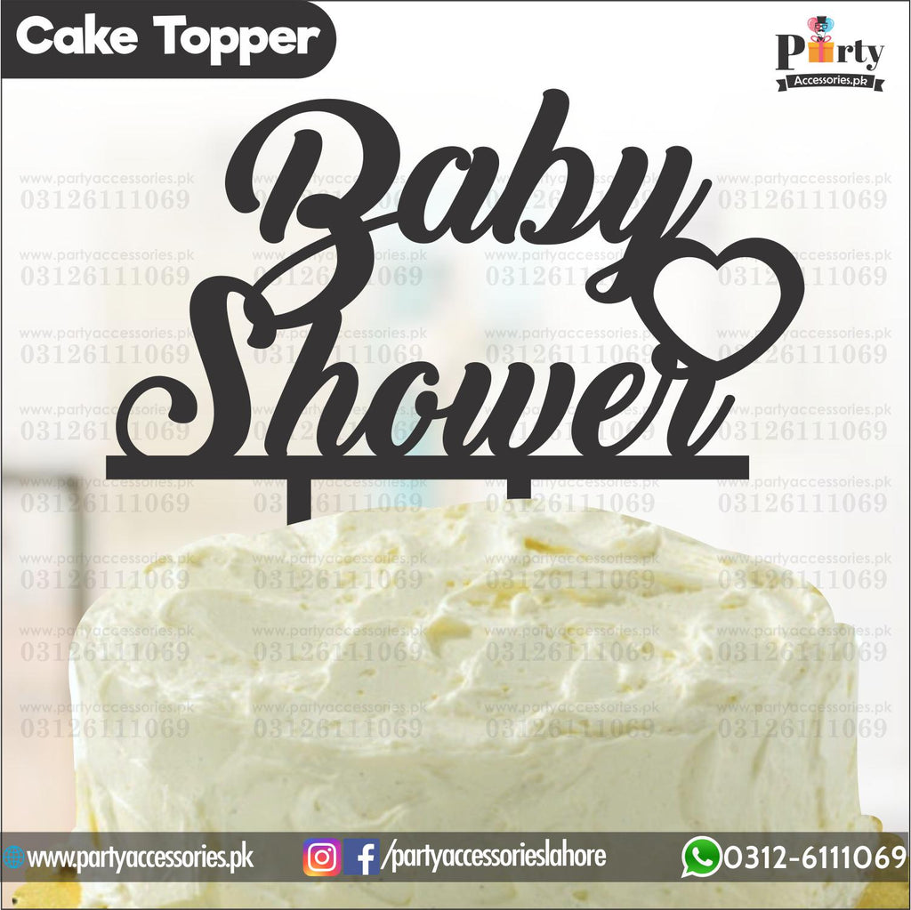 BABY SHOWER Wooden cake topper