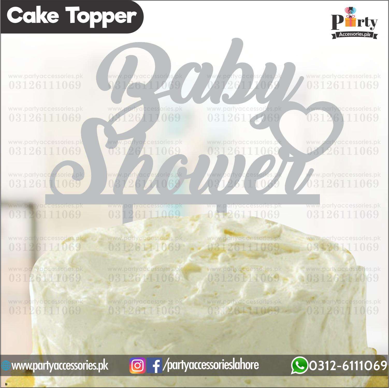 BABY SHOWER Wooden cake topper