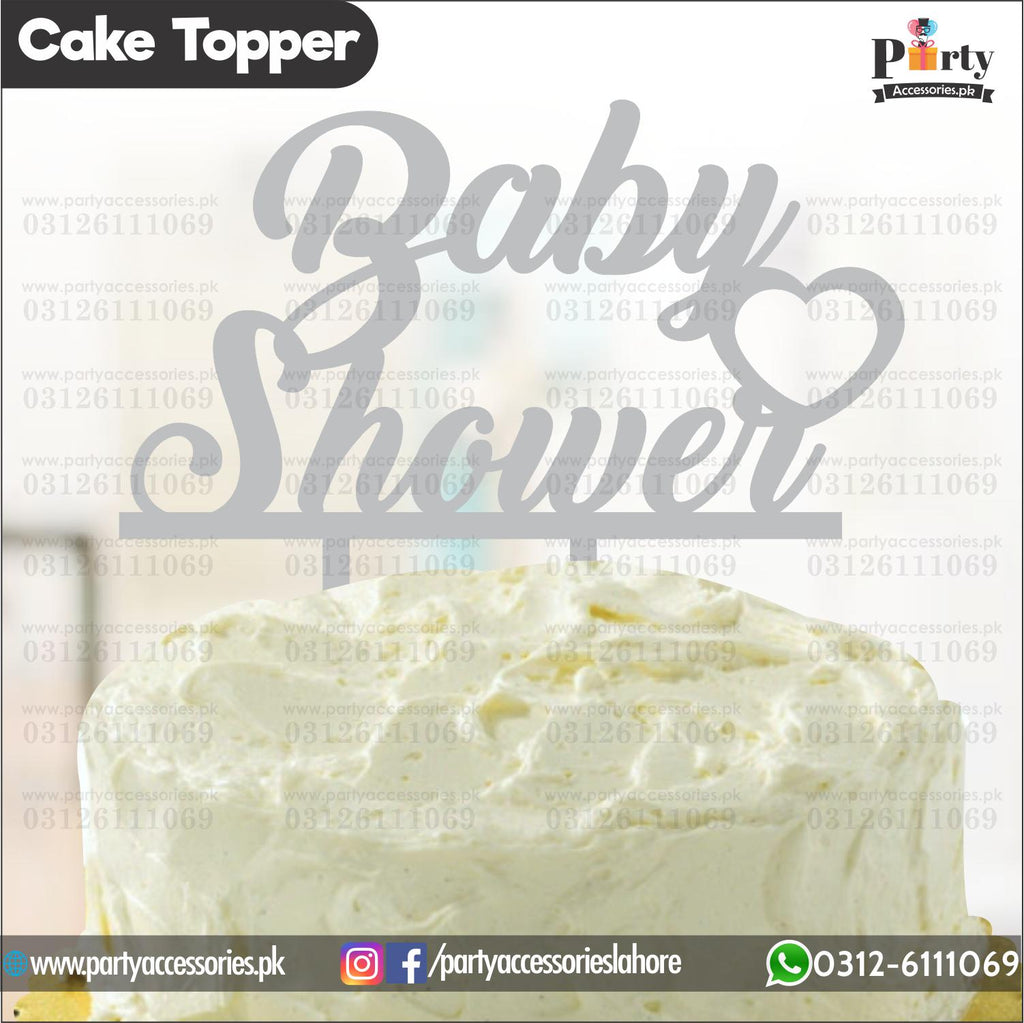 BABY SHOWER Wooden cake topper