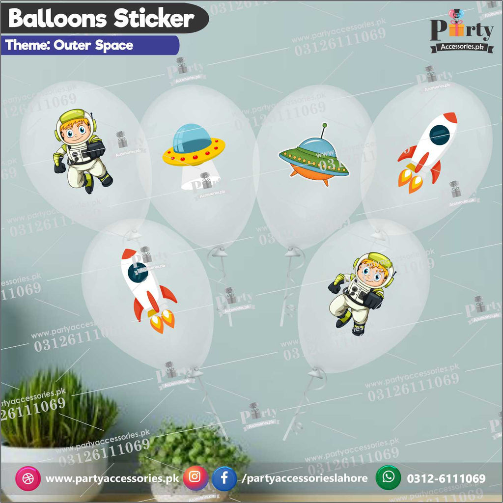 Odd Bods theme transparent balloons with stickers 