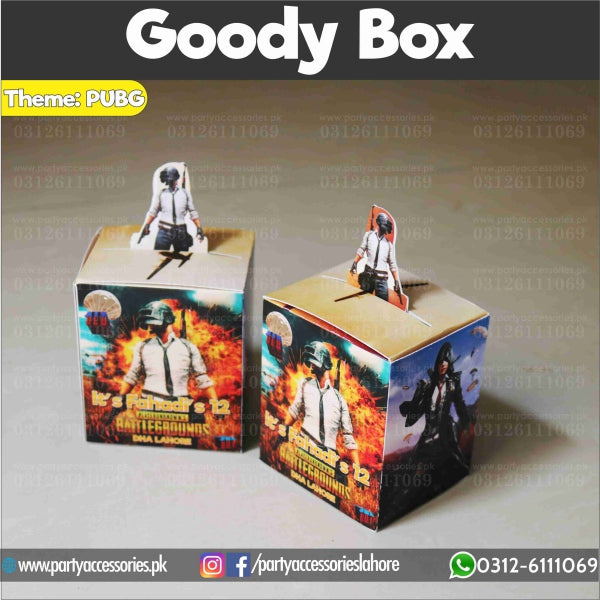 Customized PUBG theme pop-out Favor / Goody Boxes