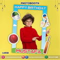 Cricket theme Party Customized Photo Booth / selfie frame