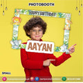 Customized Photo Booth / selfie frame in Wild One theme birthday party