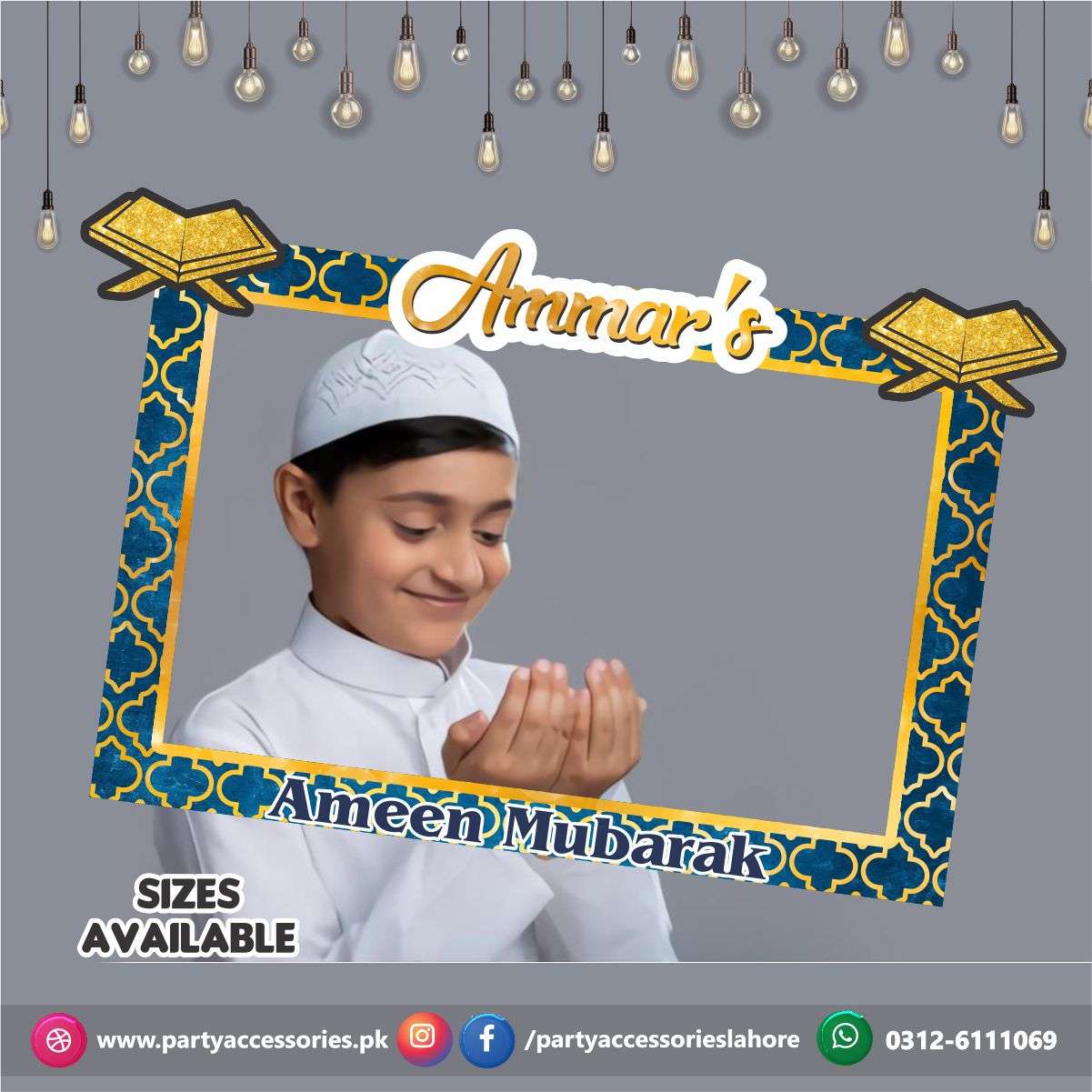Customized Ameen Mubarak Photobooth