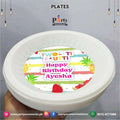 Customized disposable Paper Plates Tutti Fruiti theme birthday party