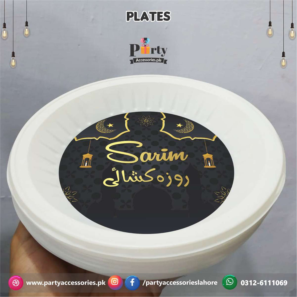 First Roza Kushai theme Customized disposable Paper plates