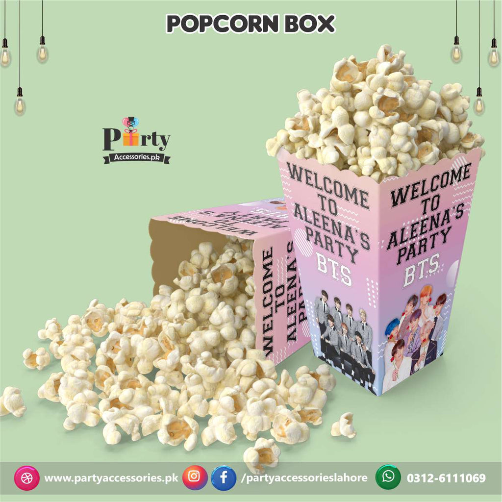 bts theme popcorn boxes 