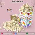 Customized Popcorn boxes for Pop It Party themed birthday party