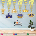 Spiral Hanging swirls in Prince theme birthday party decorations 