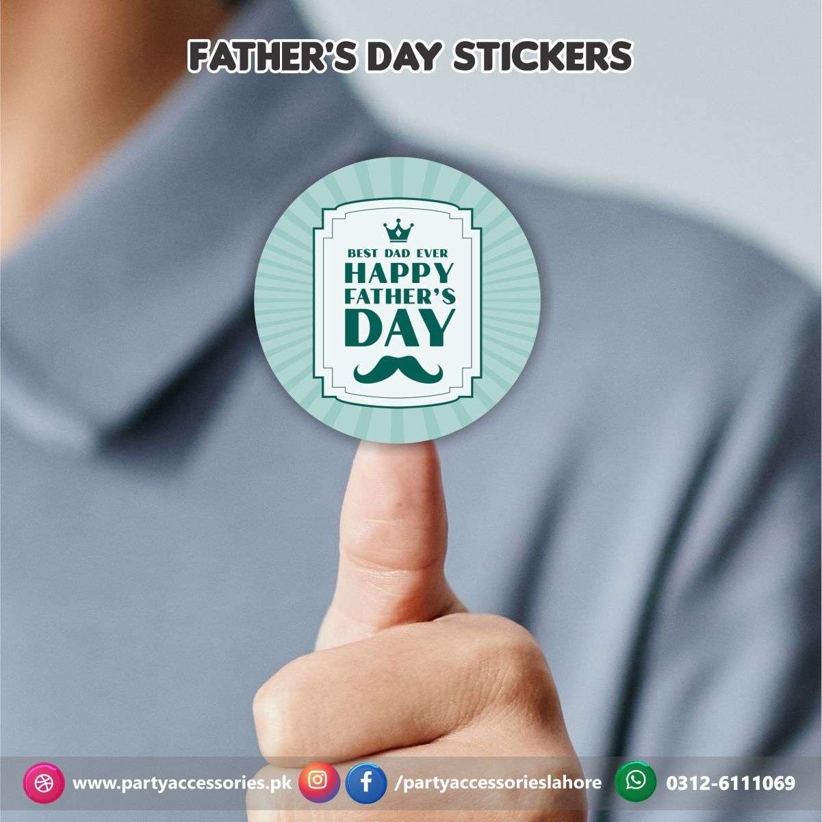 Happy Father's day Stickers | Mother's day Decorations