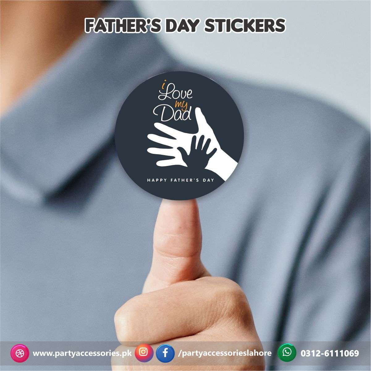 Happy Father's day Stickers | Mother's day Decorations