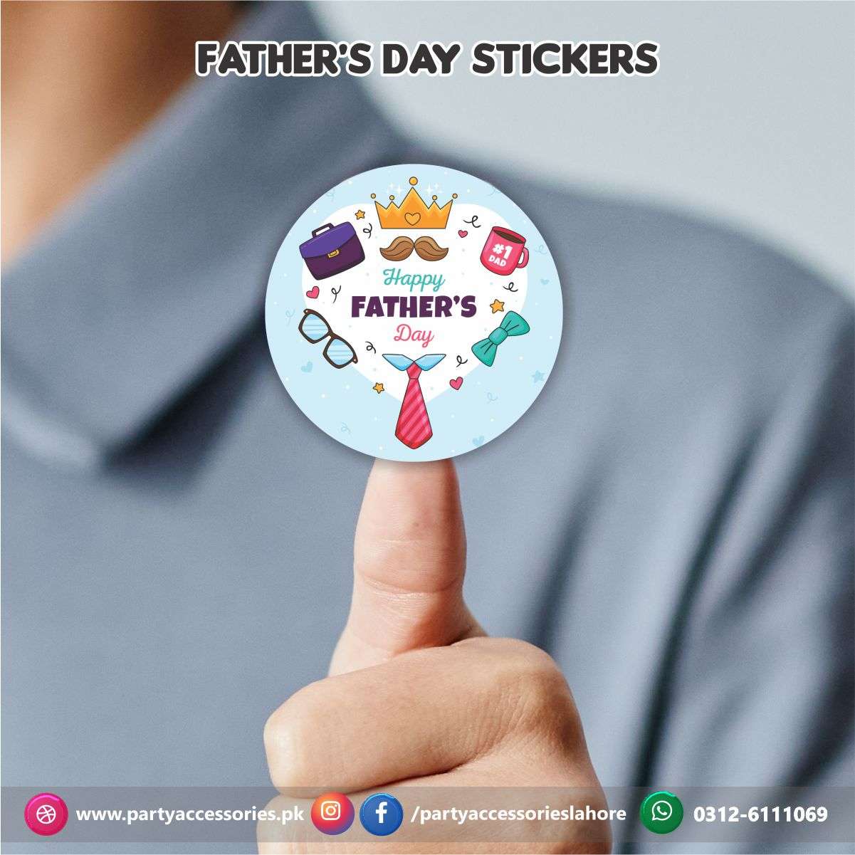 Happy Father's day Stickers | Mother's day Decorations