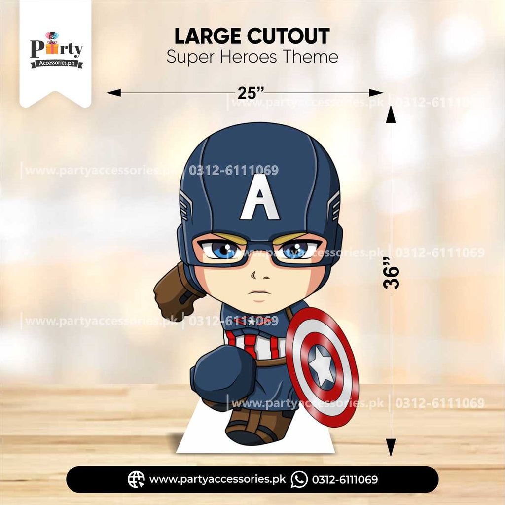 customized captain america floor standee