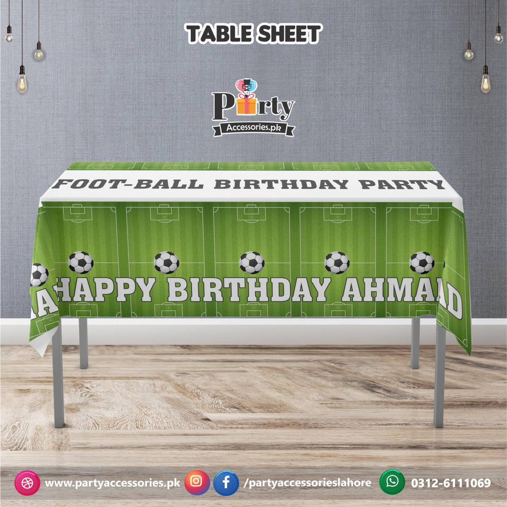 Football Theme Customized Birthday Party table top sheet