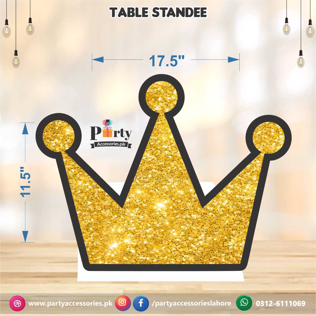 OneDerful theme Table standing cutouts