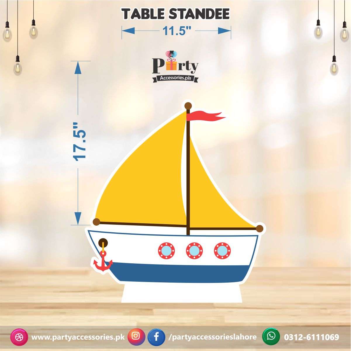 Tabletop Transport Cutouts - Cheerful and Decorative Elements for Parties